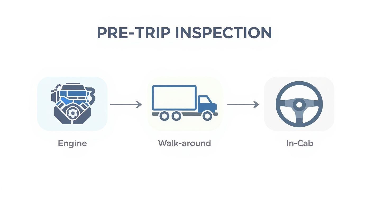 Infographic about what is a pre trip inspection