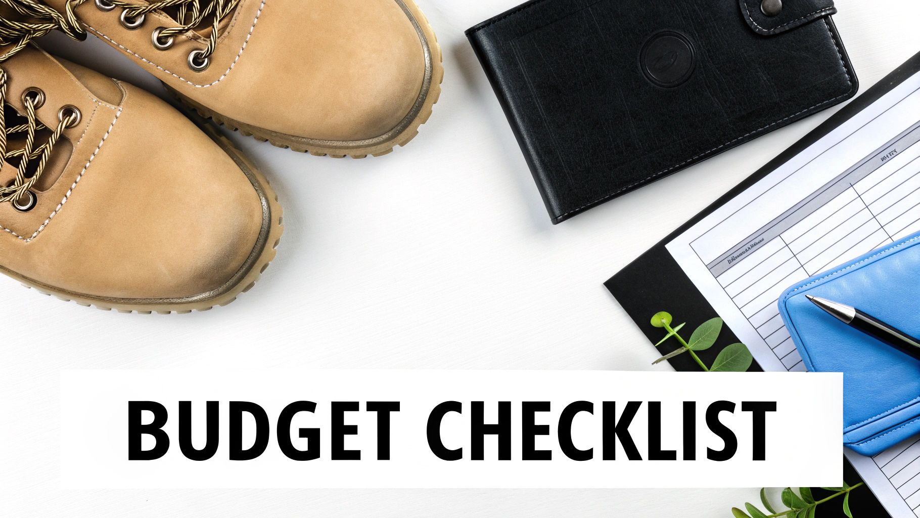 A student driver in a blue shirt smiling while holding a clipboard in front of a large commercial truck.