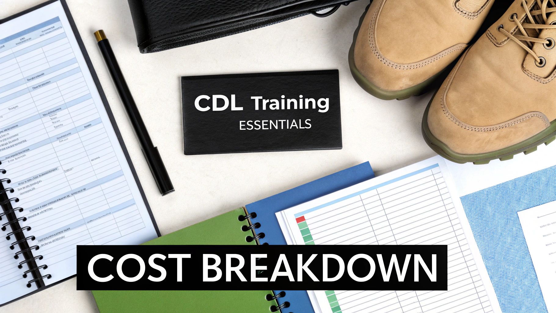 A truck driver inspecting the wheels of a large commercial truck.