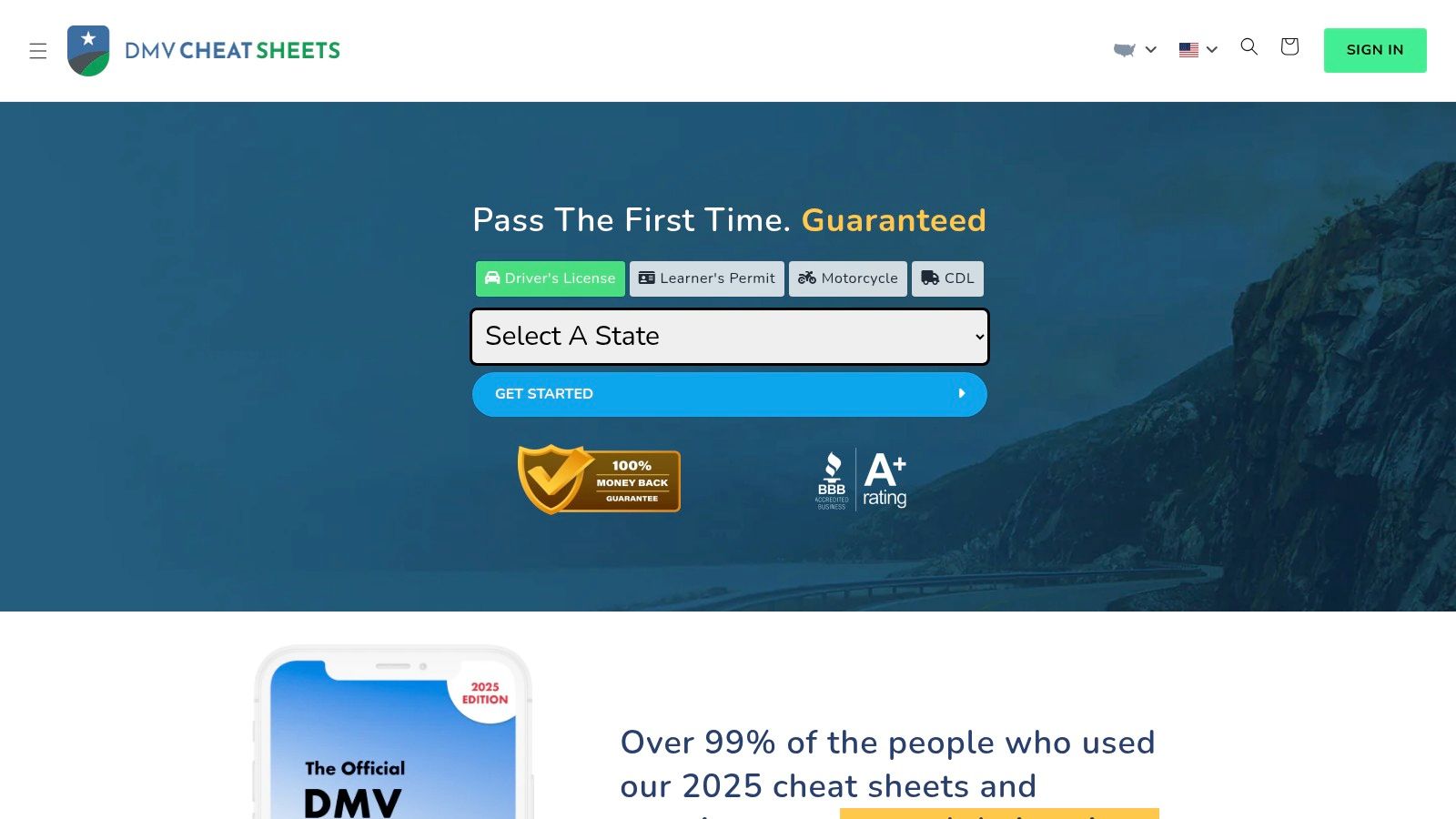 DMV Cheat Sheets (DMVCheatSheets.com)