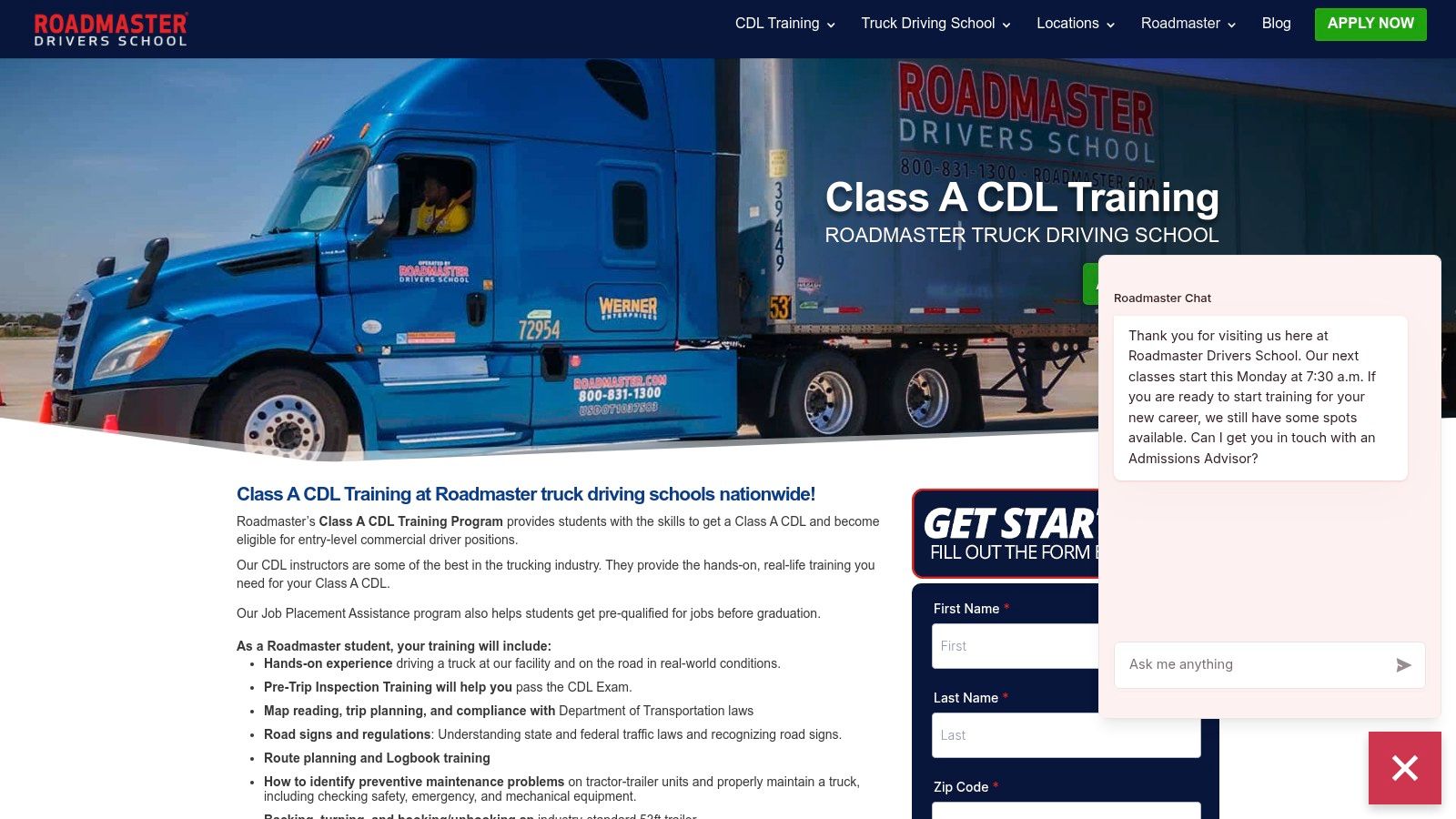 Roadmaster Drivers School