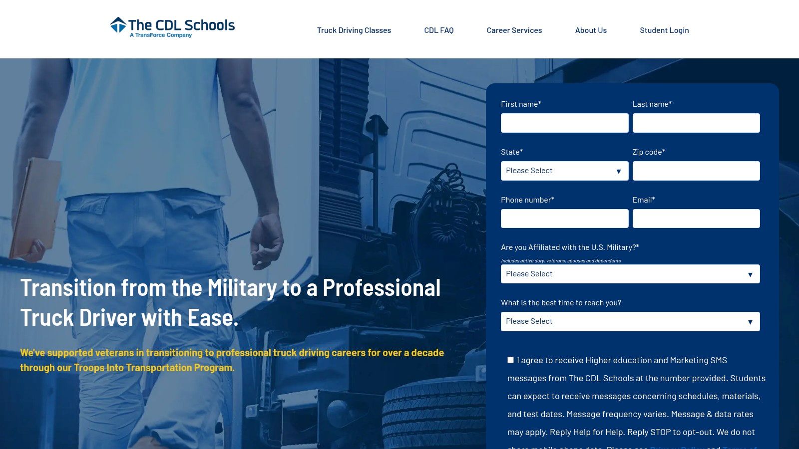 TransForce + Troops Into Transportation (The CDL Schools)