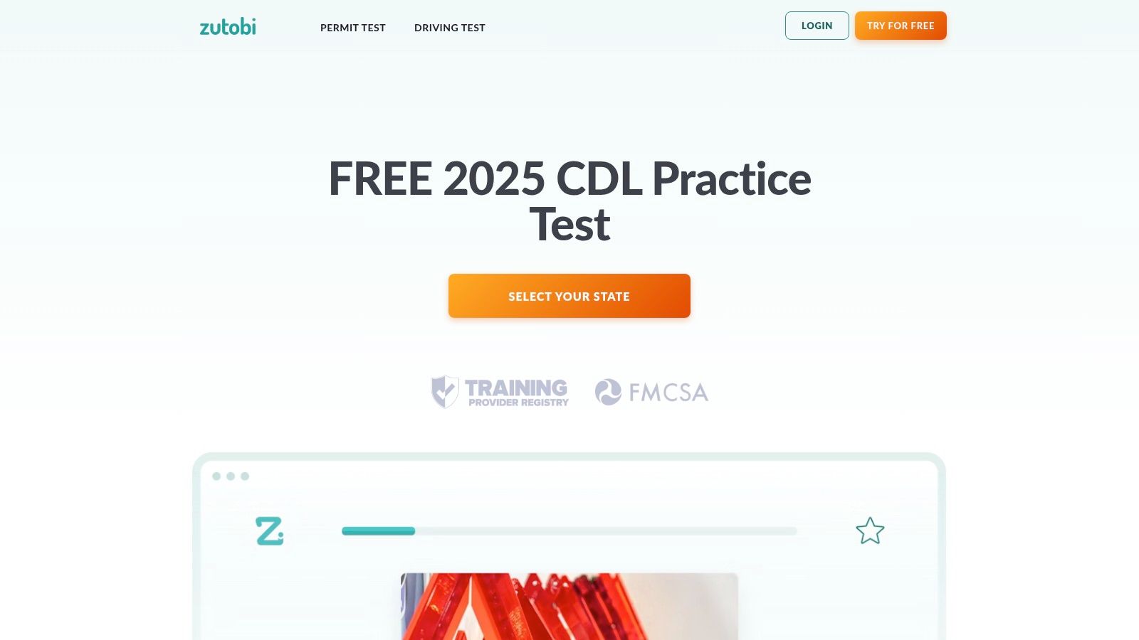 Zutobi (CDL practice permit tests)