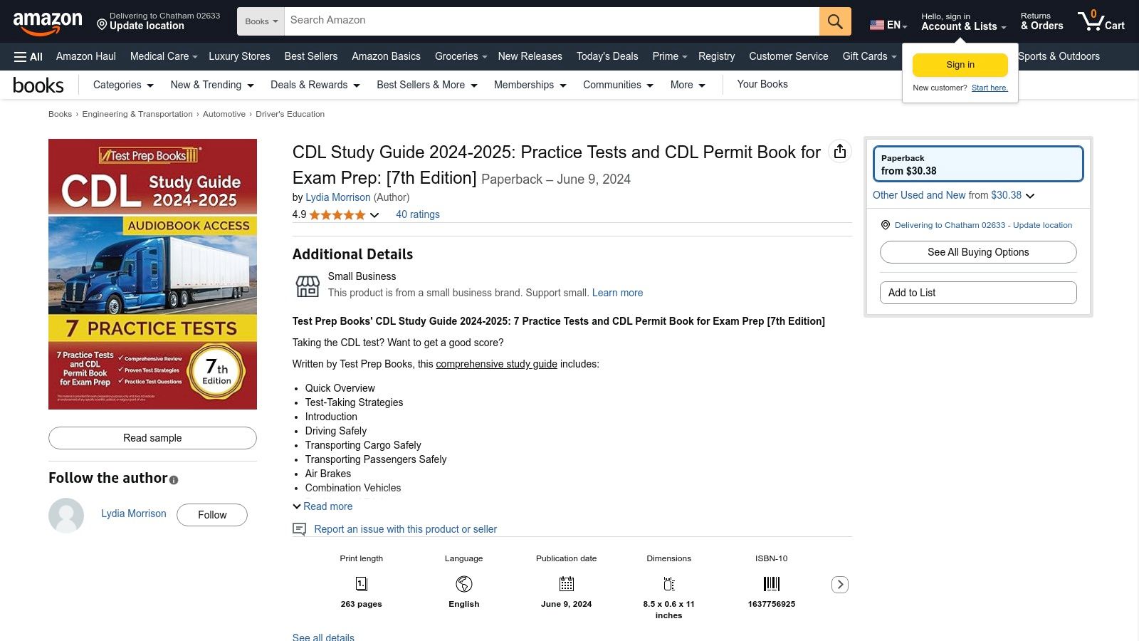 Amazon (Books for Air Brakes Practice)