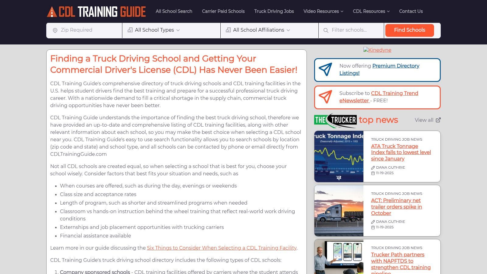 CDL Training Guide by TheTrucker (schools.thetrucker.com)