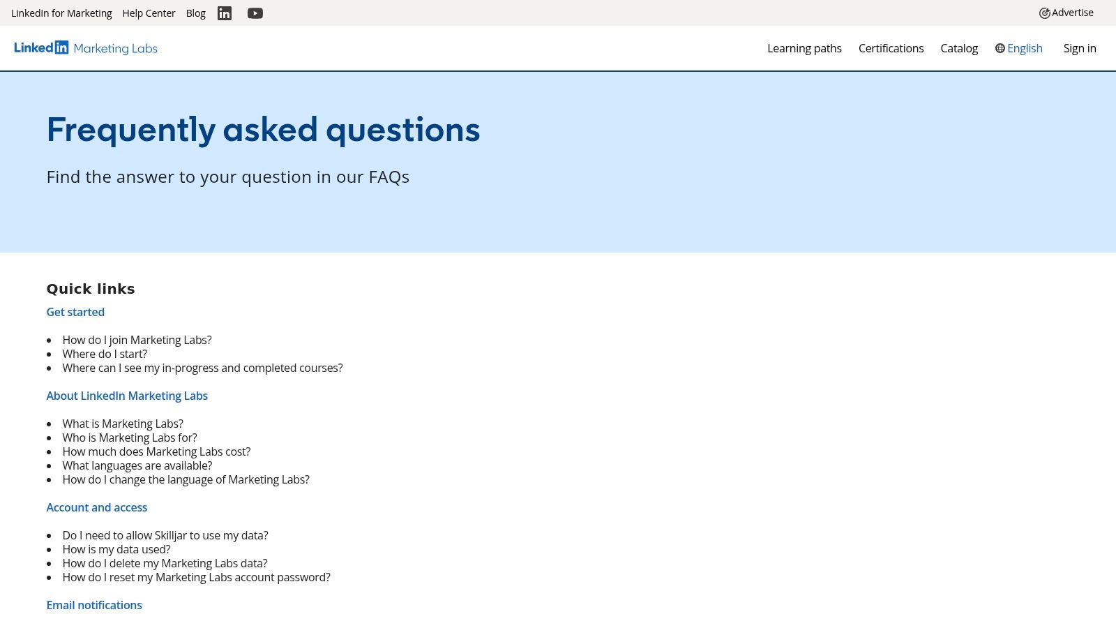 LinkedIn Marketing Labs