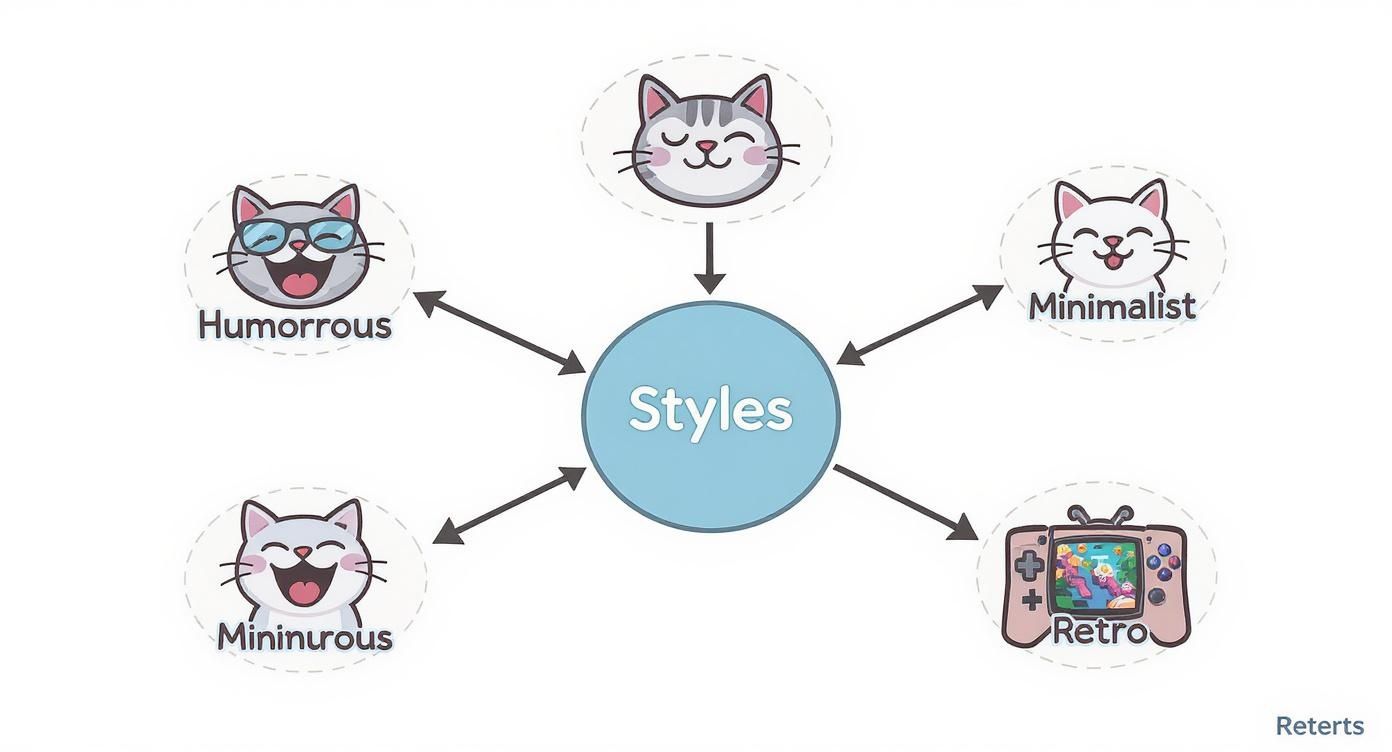 Infographic about graphic cat tees