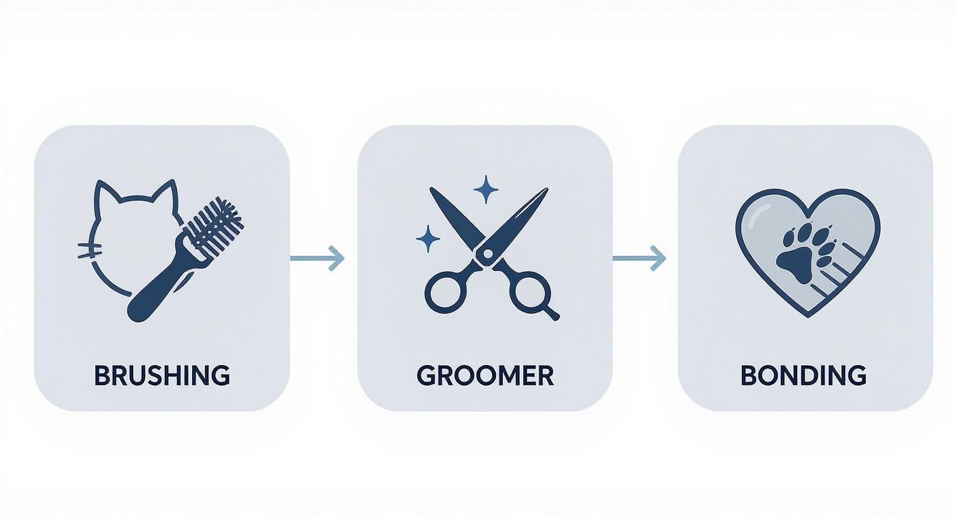 Infographic about cat hairball remedies