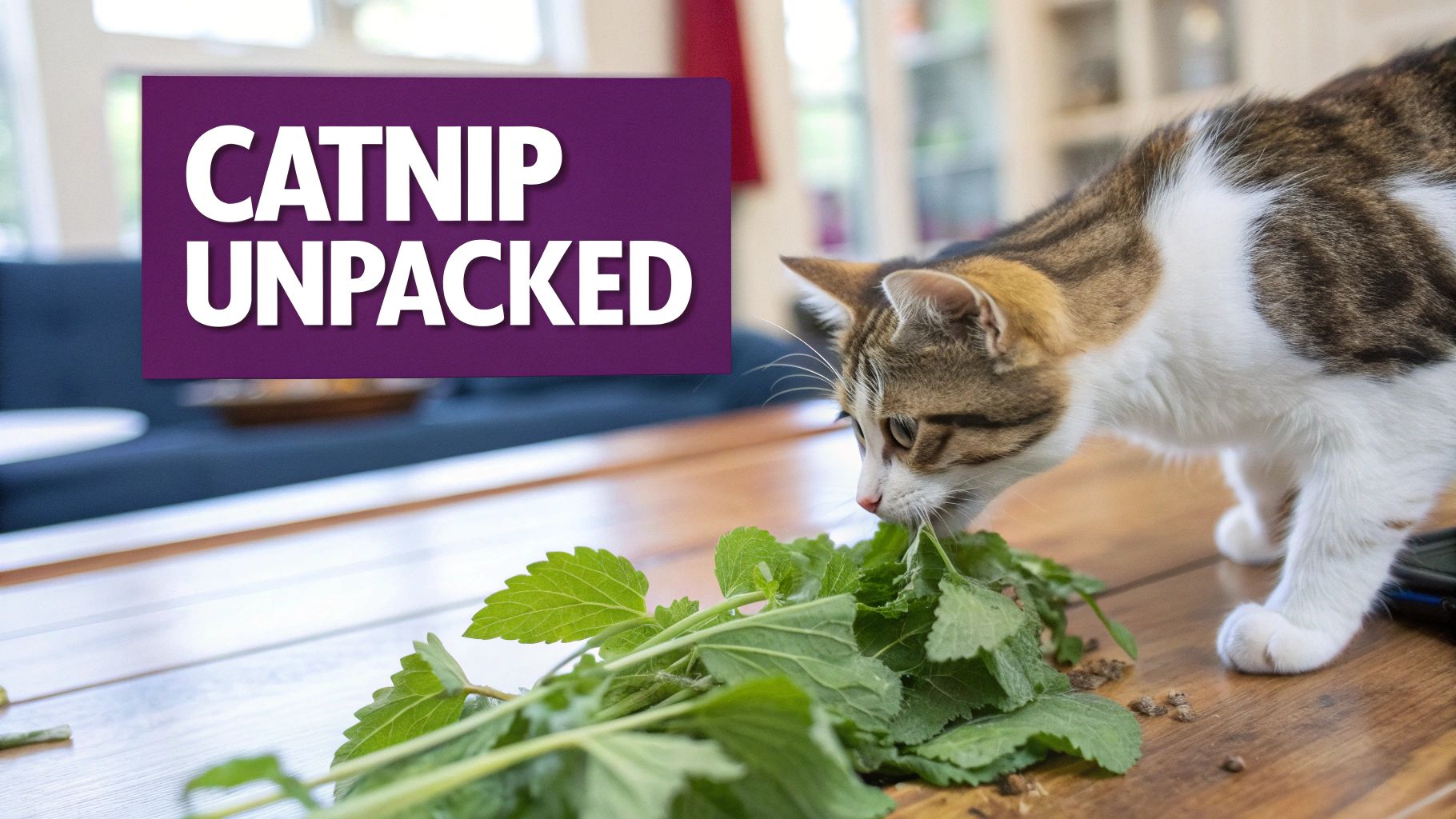 A cute cat enjoying a catnip toy
