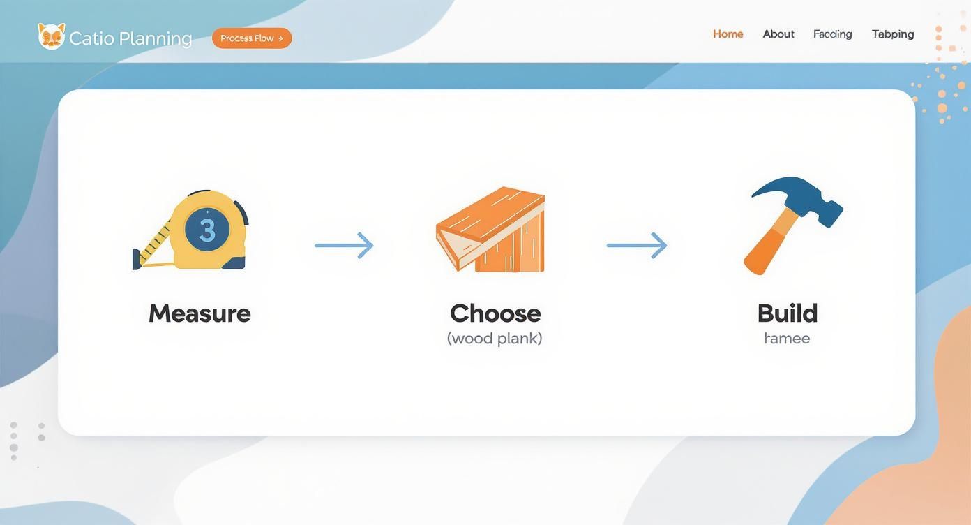 Infographic about catio for sliding glass door