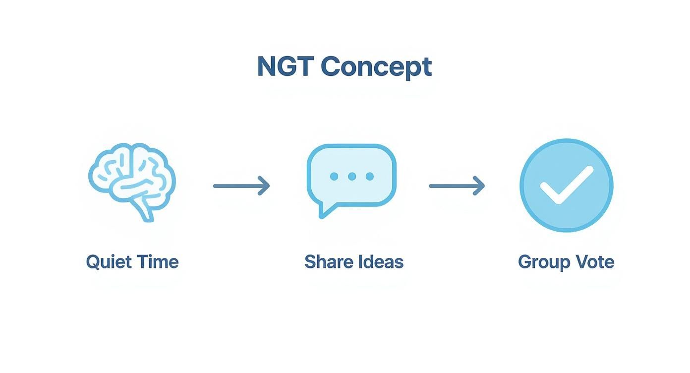 Infographic about what is nominal group technique