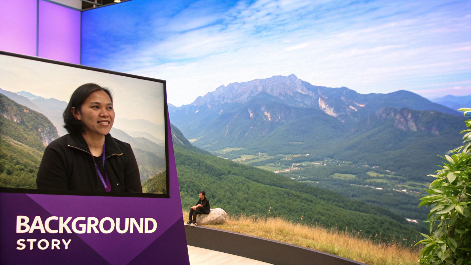 Virtual Background Storytelling