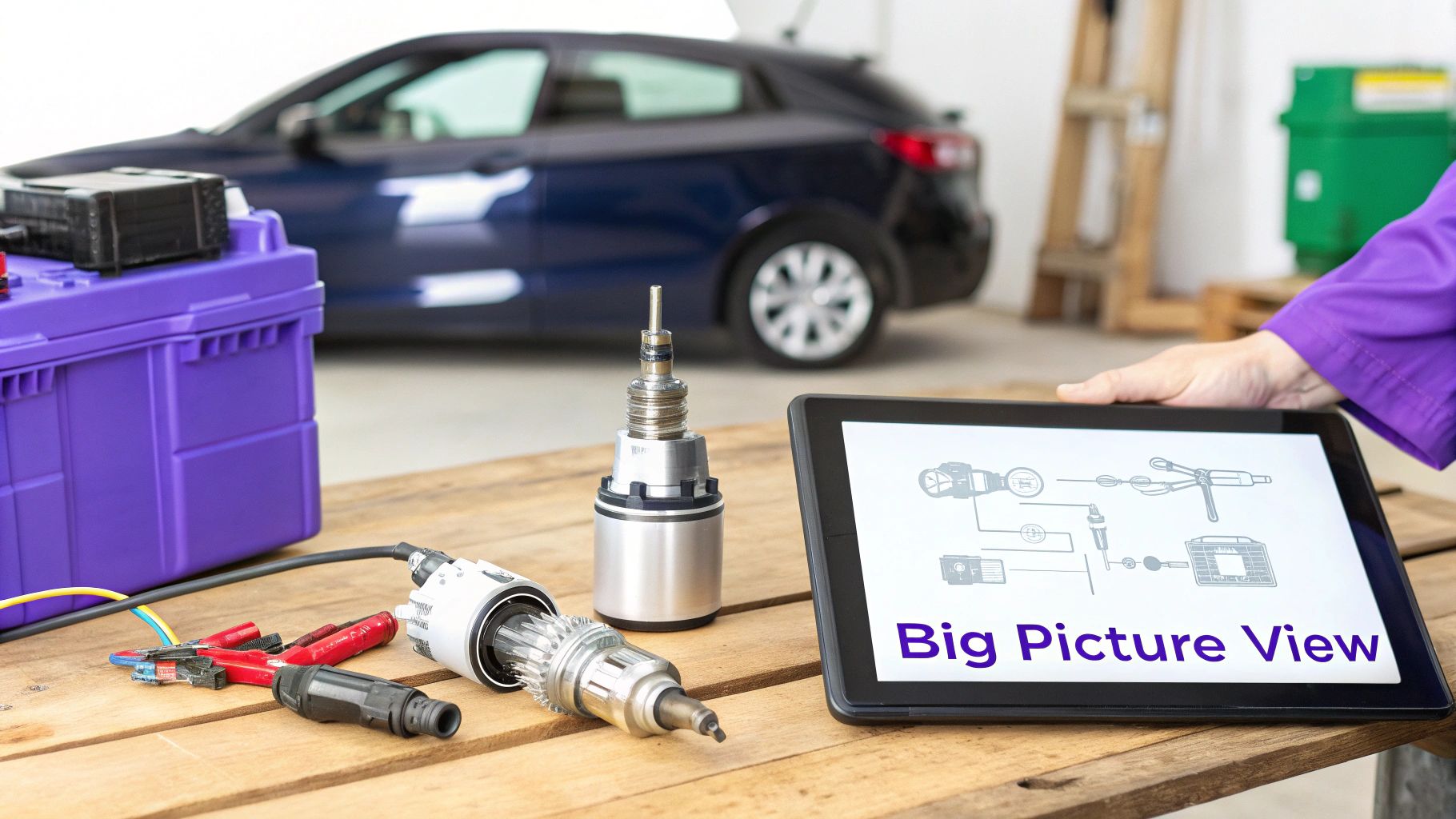 A person connecting glowing dots in a network, illustrating the concept of systems thinking.