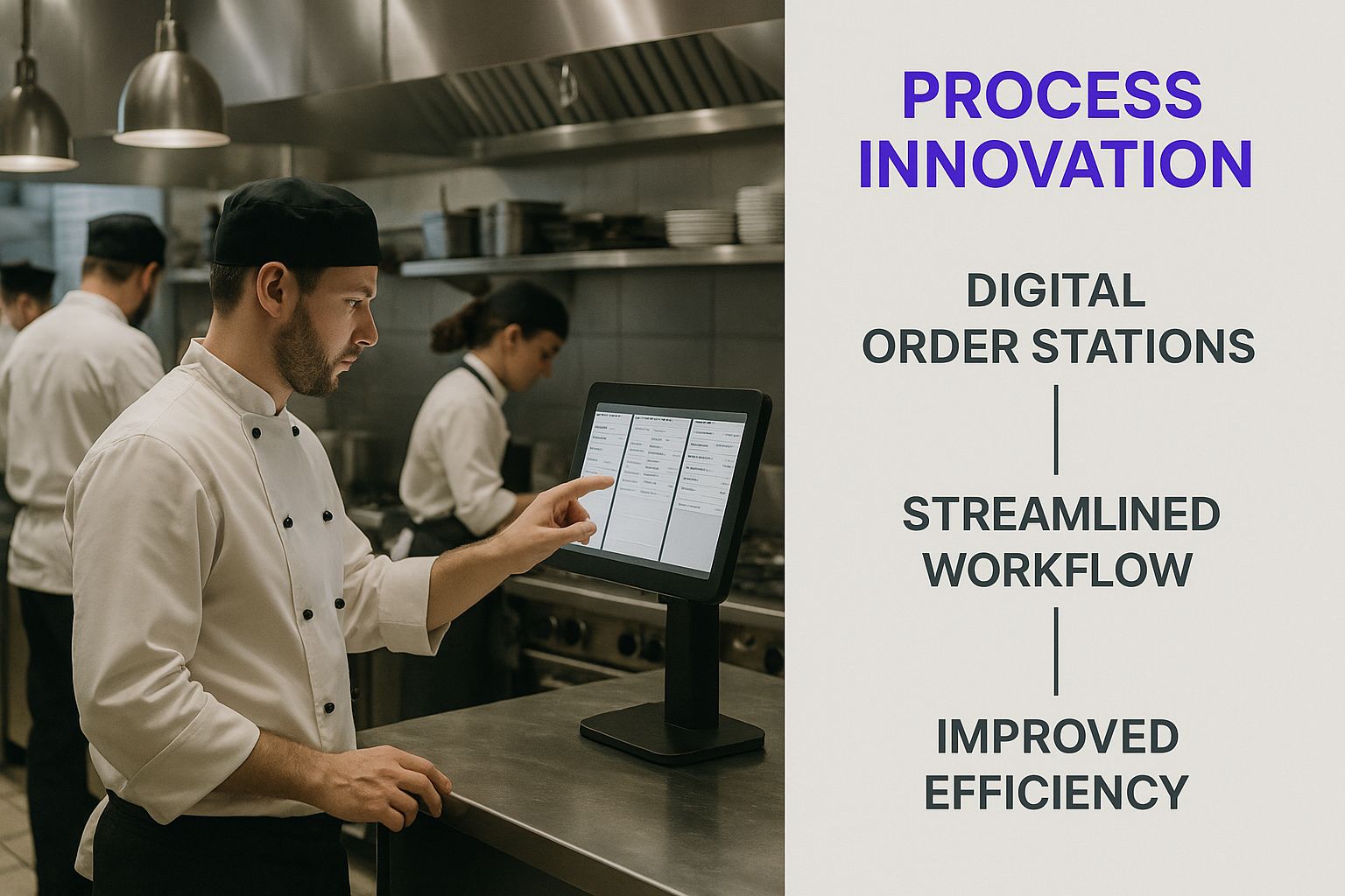 Infographic about innovation in processes