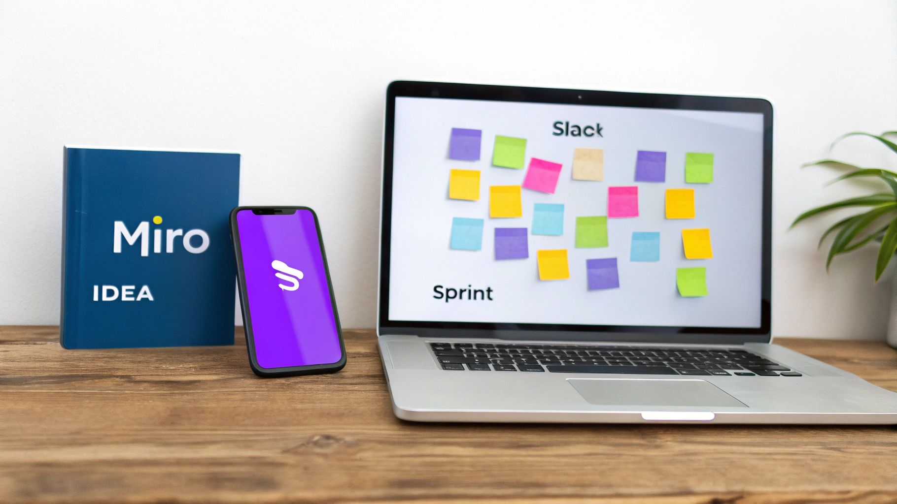 A team collaborating remotely using digital tools for brainstorming