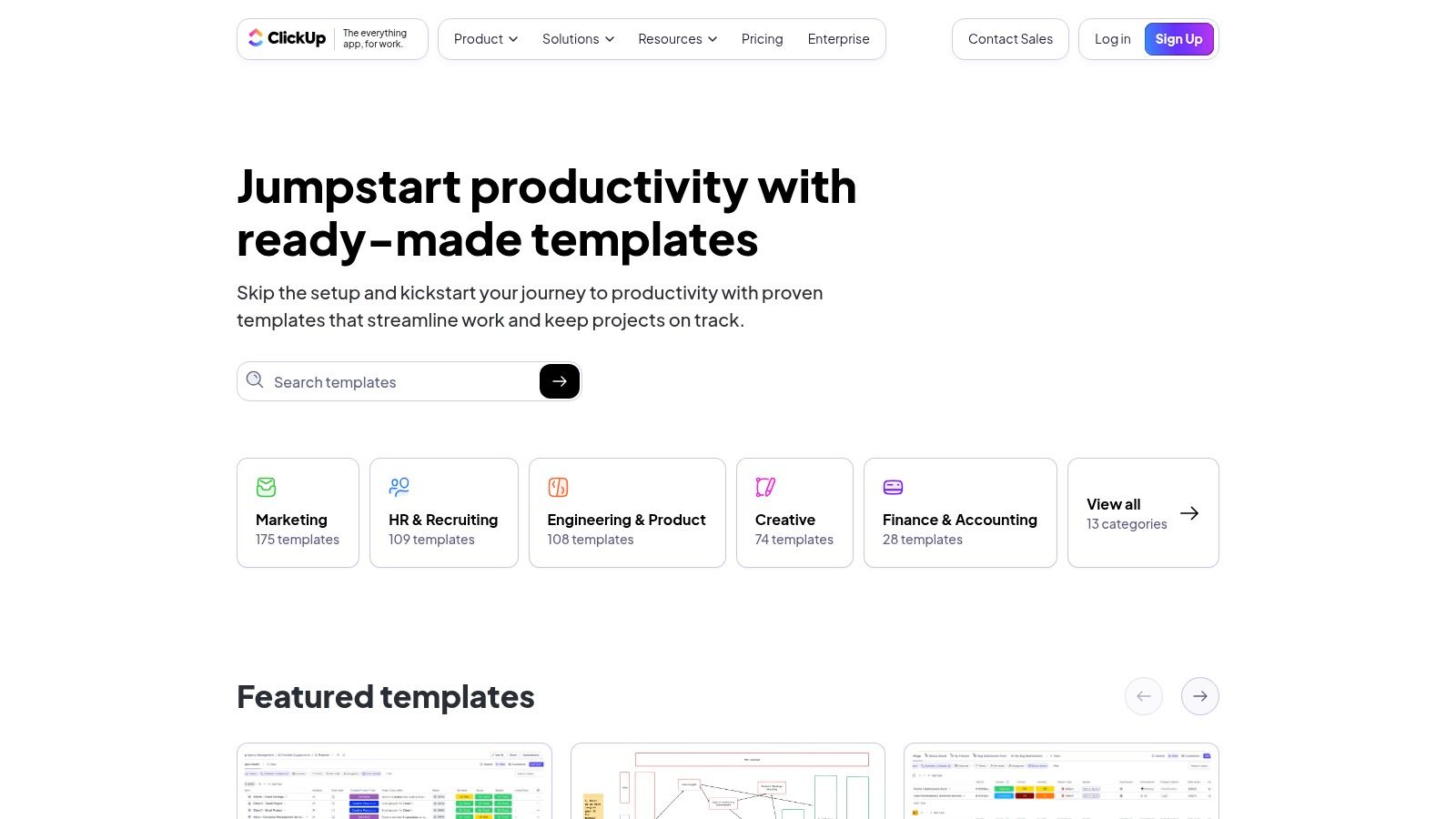 ClickUp Prioritization Matrix Template