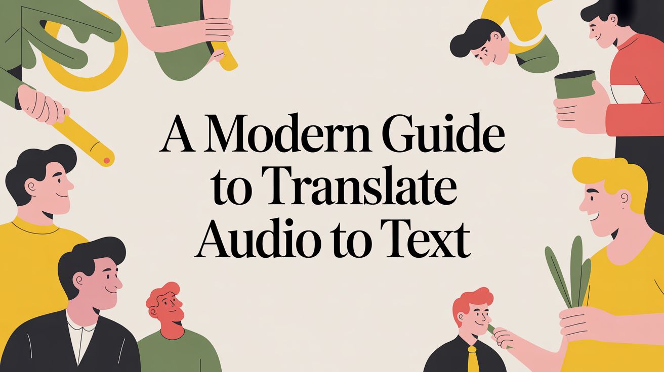 A Modern Guide to Translate Audio to Text