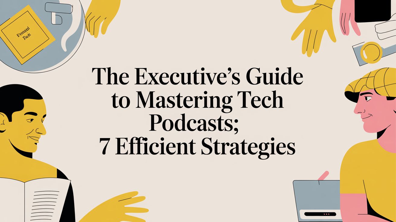 The Executive's Guide to Mastering Tech Podcasts: 7 Efficient Strategies