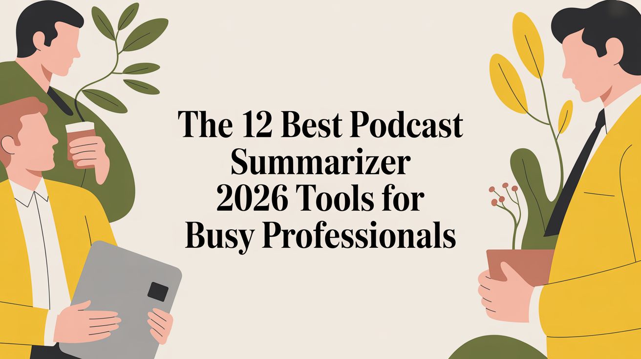 The 12 Best Podcast Summarizer 2026 Tools for Busy Professionals