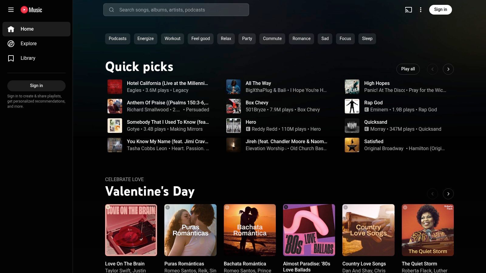 YouTube Music (Podcasts)