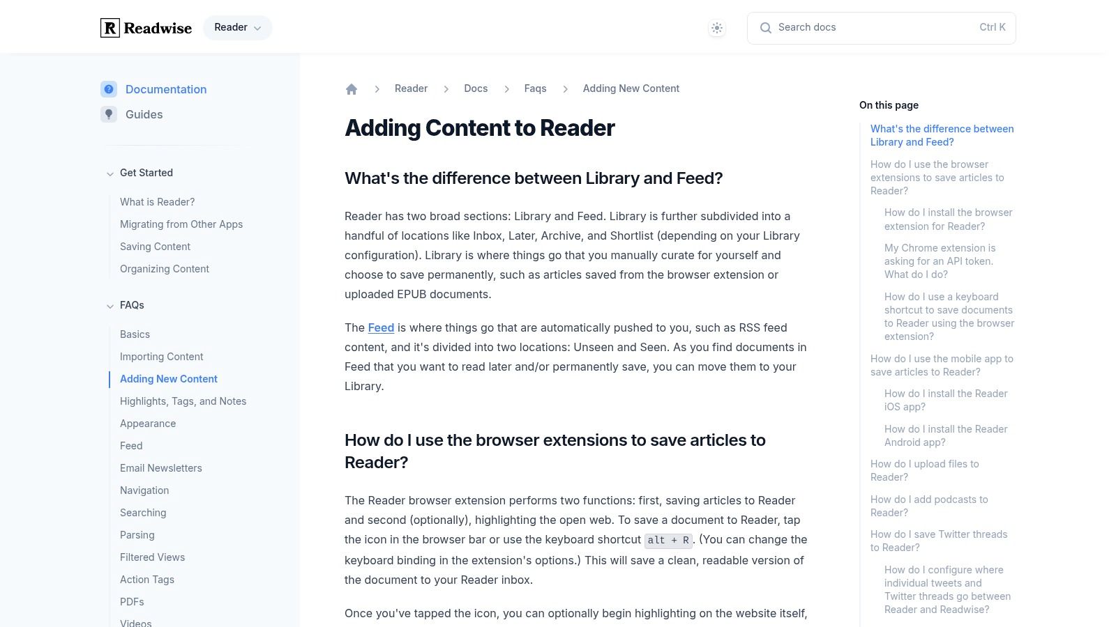 Readwise Reader (podcast support)