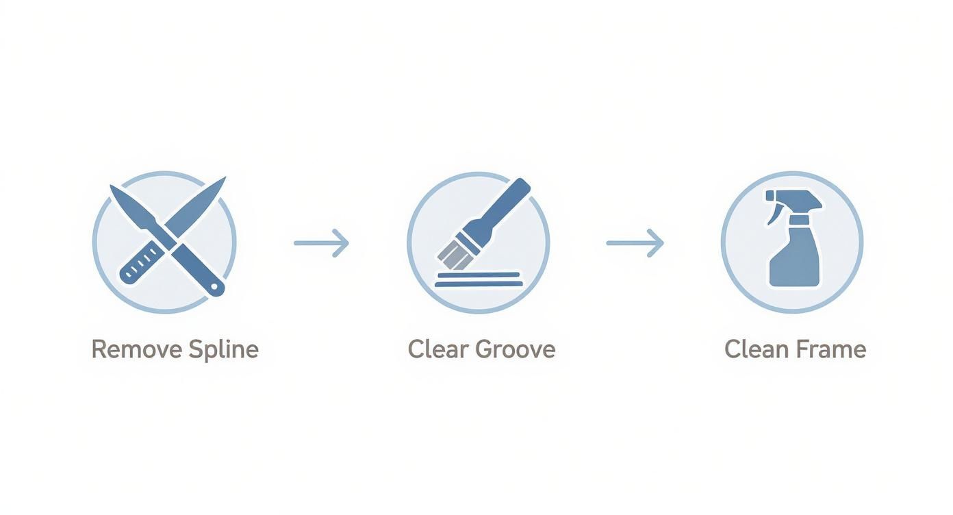 Infographic about rescreen window screens