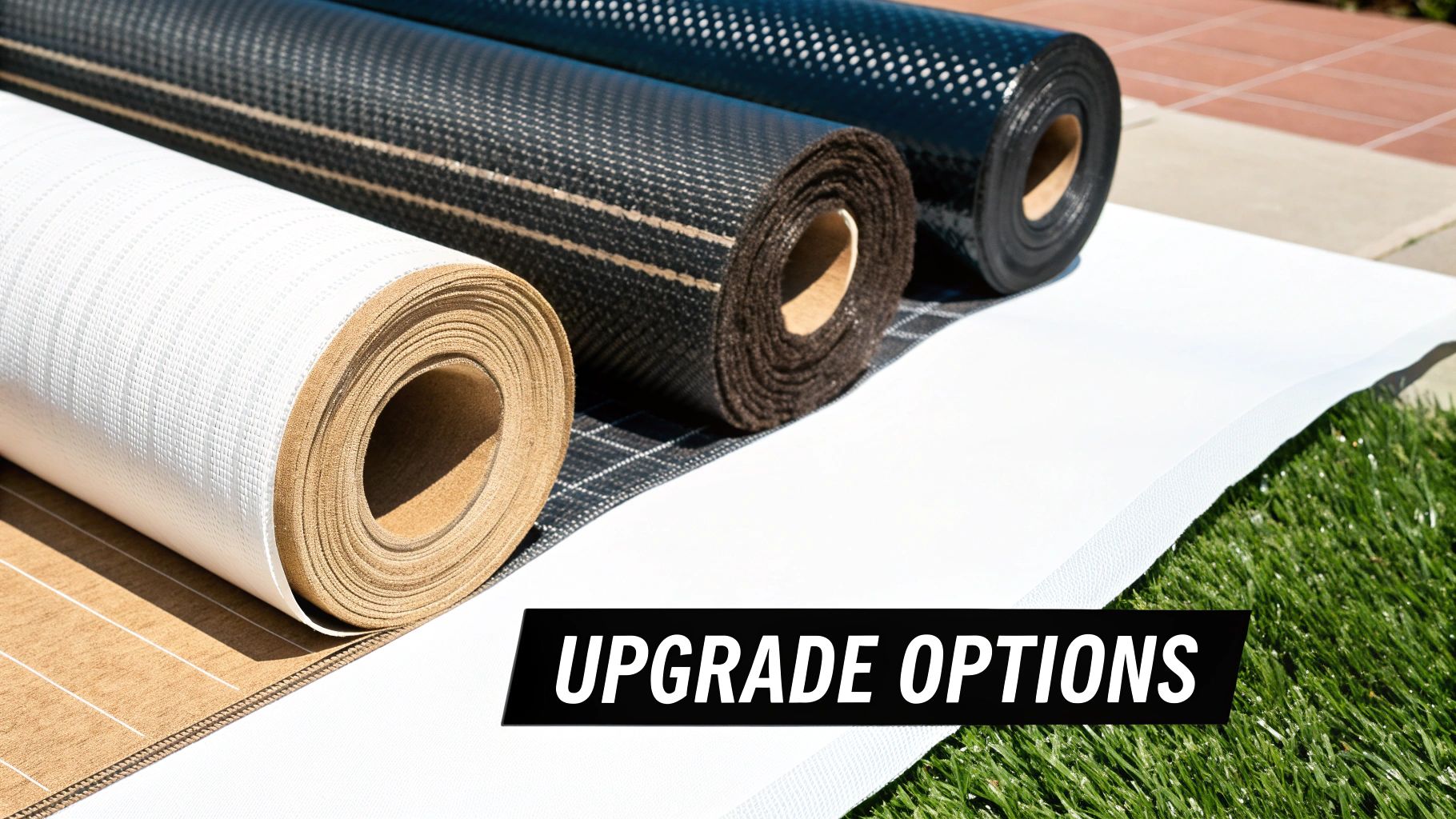 A close-up of a durable, pet-resistant screen mesh installed on a sliding door.