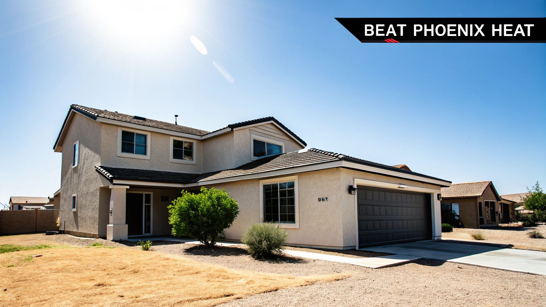 Two different types of window treatments being compared side-by-side