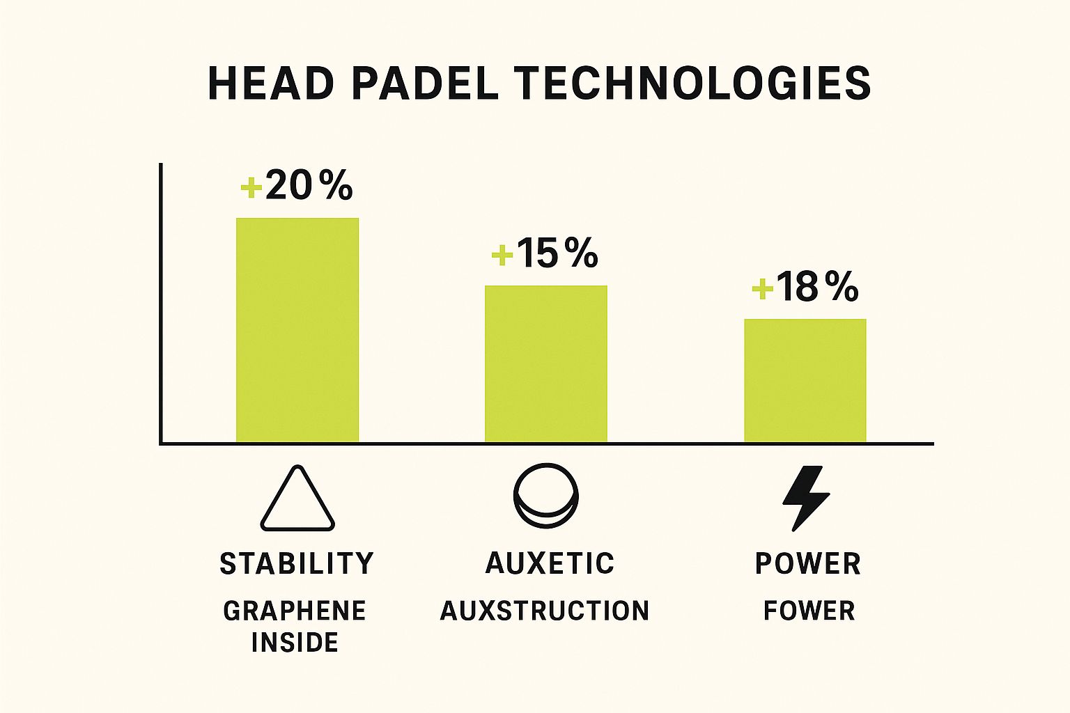 Infographic about head padel rackets