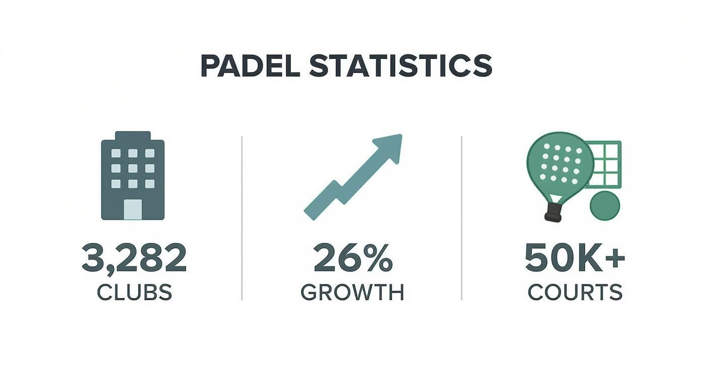 Infographic about padel social club