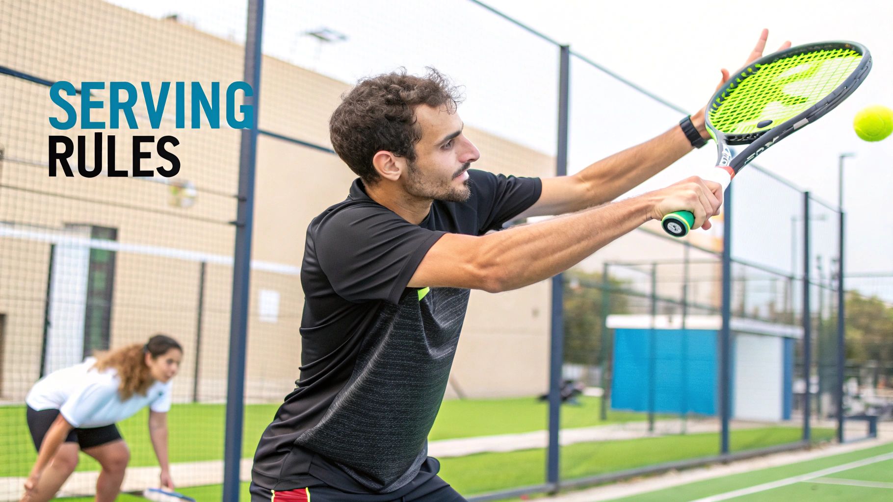 Padel serve