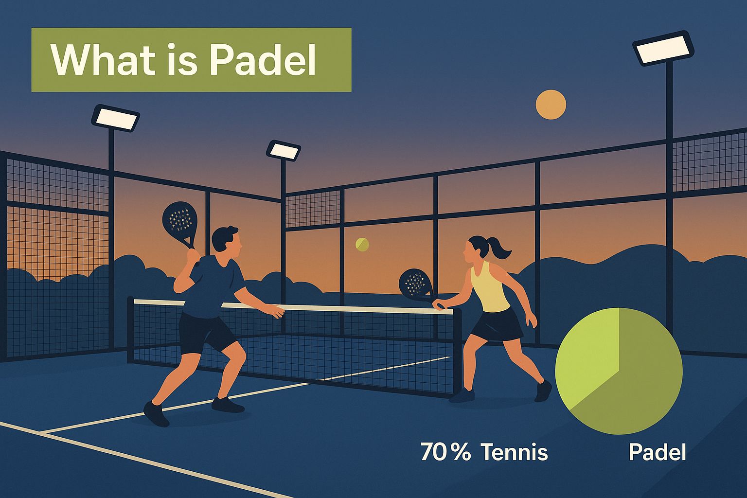 Infographic about what is padel