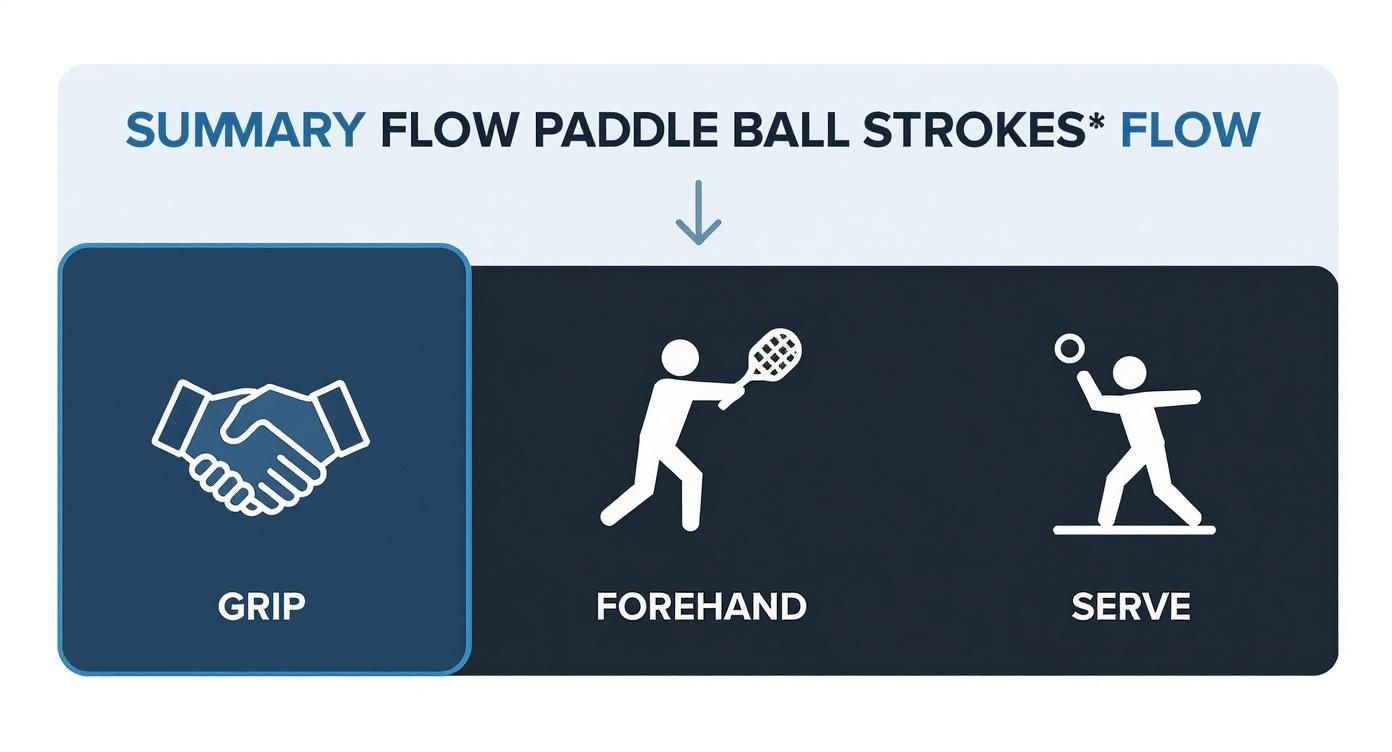 Infographic about how do you play paddle ball