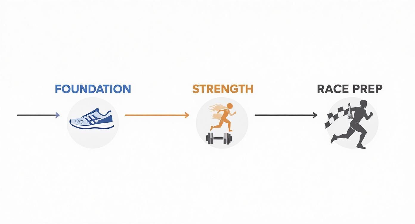 Infographic about 10k training plan 12 weeks