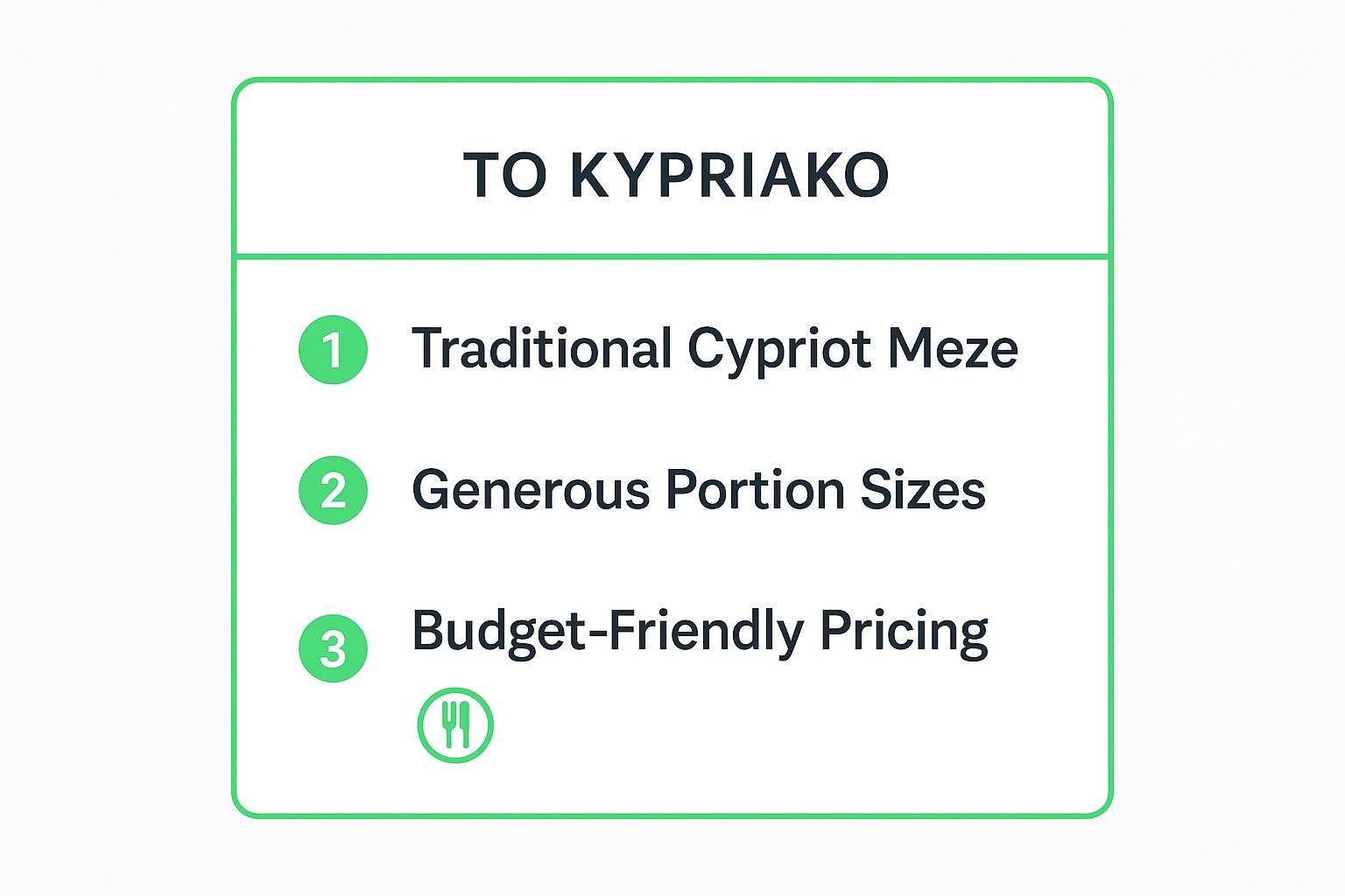 Infographic showing key data about To Kypriako