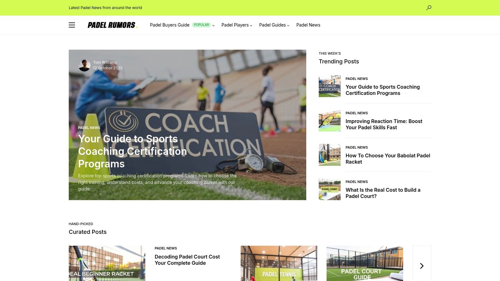 Padel Rumors: Your All-in-One Padel Hub