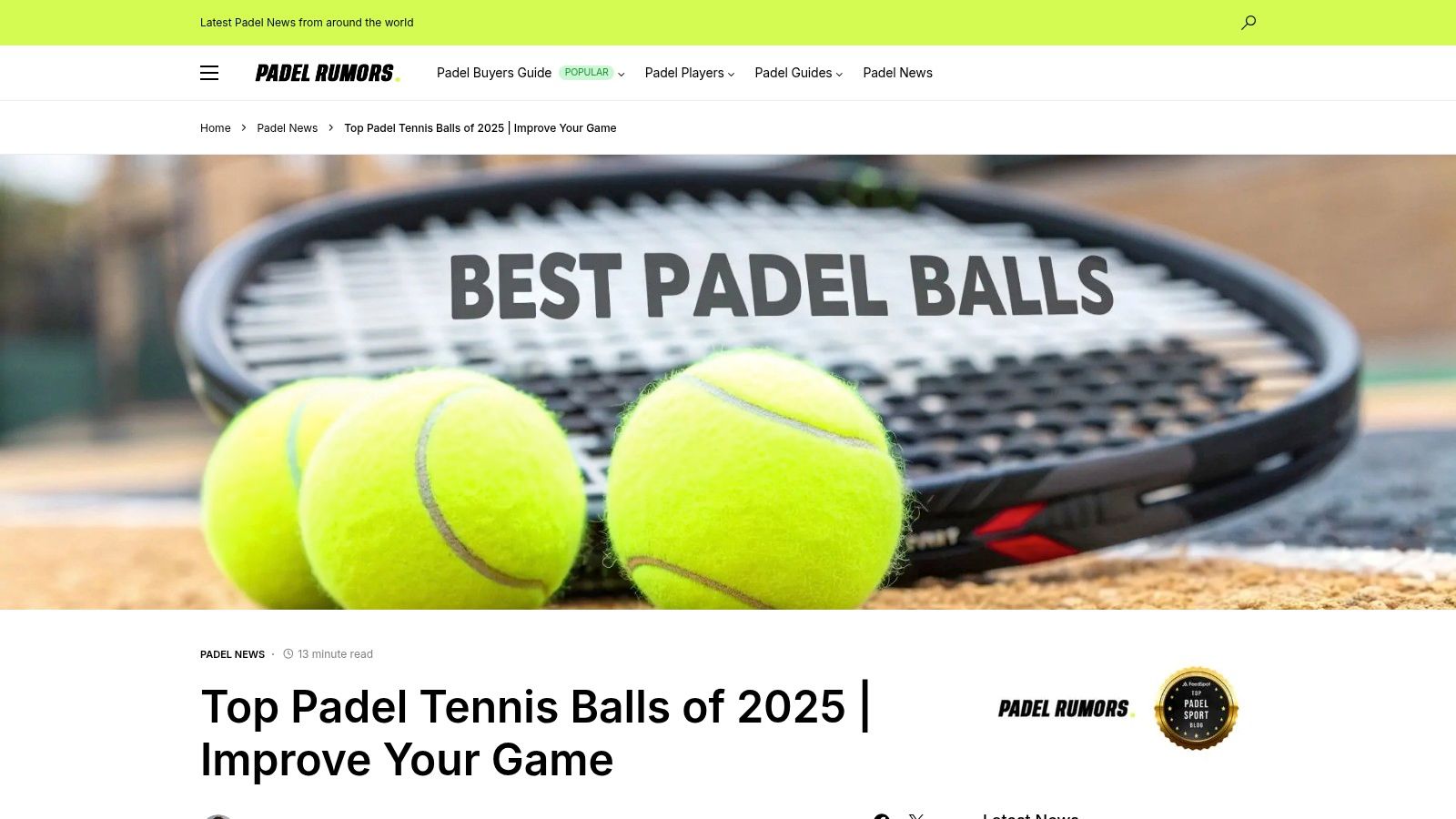 Top Padel Tennis Balls of 2025 | Improve Your Game