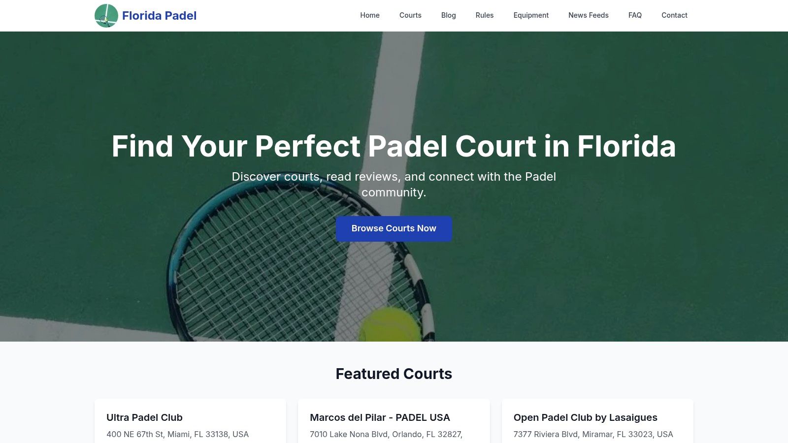 Florida Padel Directory