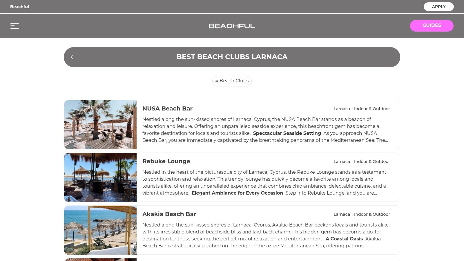 Ammos Beach Bar, Larnaca: The Original Makenzy Beach Icon