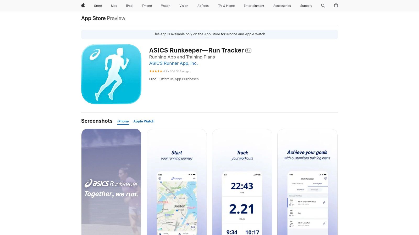 ASICS Runkeeper