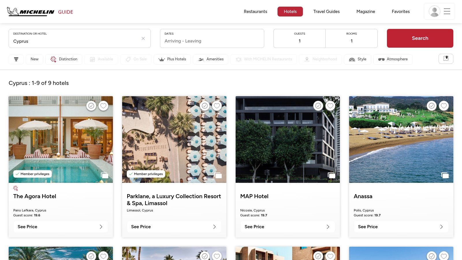 MICHELIN Guide Hotels (formerly Tablet Hotels)