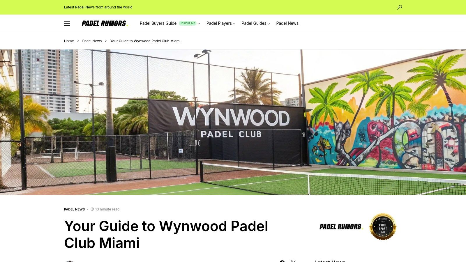 Your Guide to Wynwood Padel Club Miami