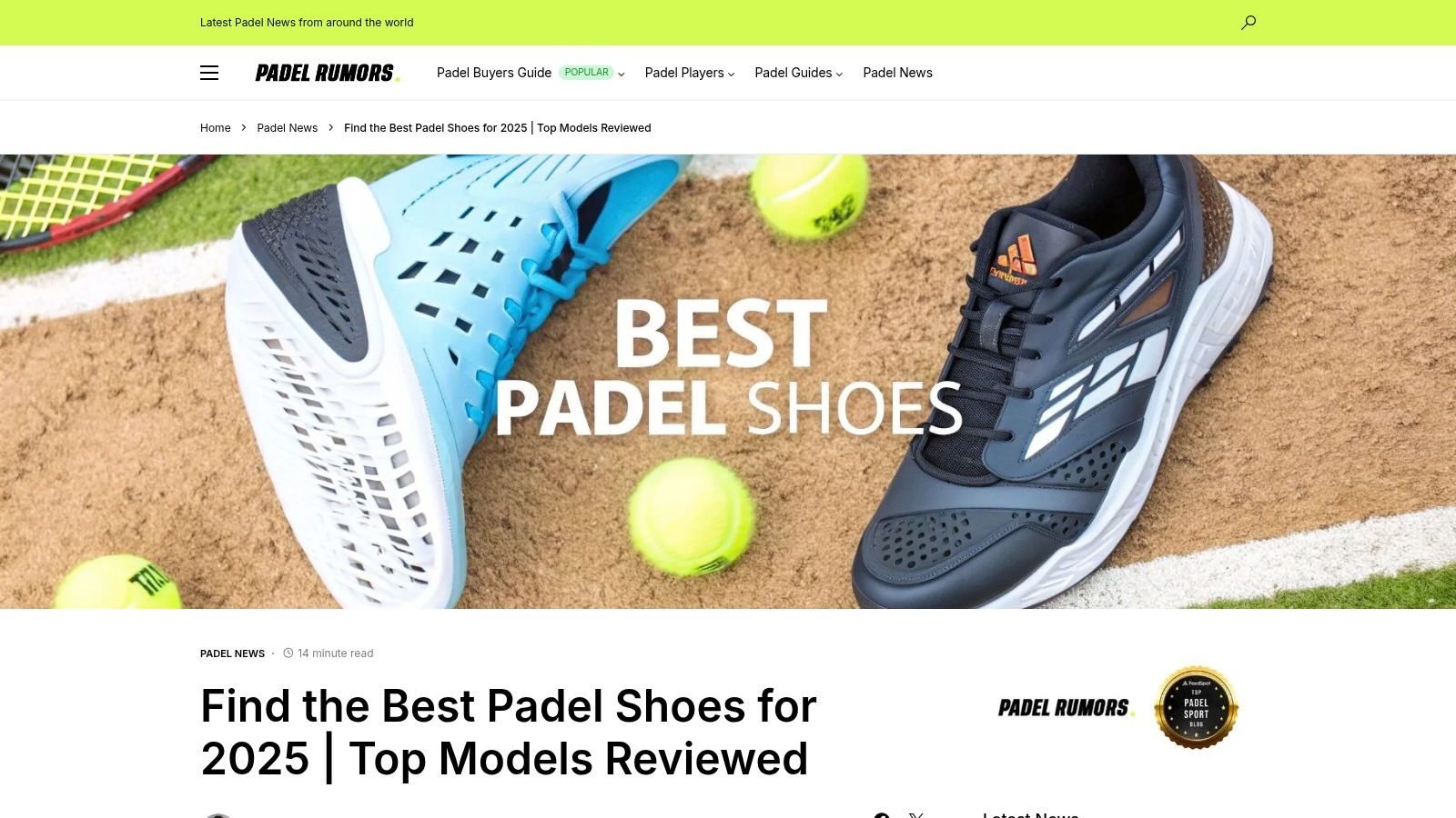 Find the Best Padel Shoes for 2025 | Top Models Reviewed