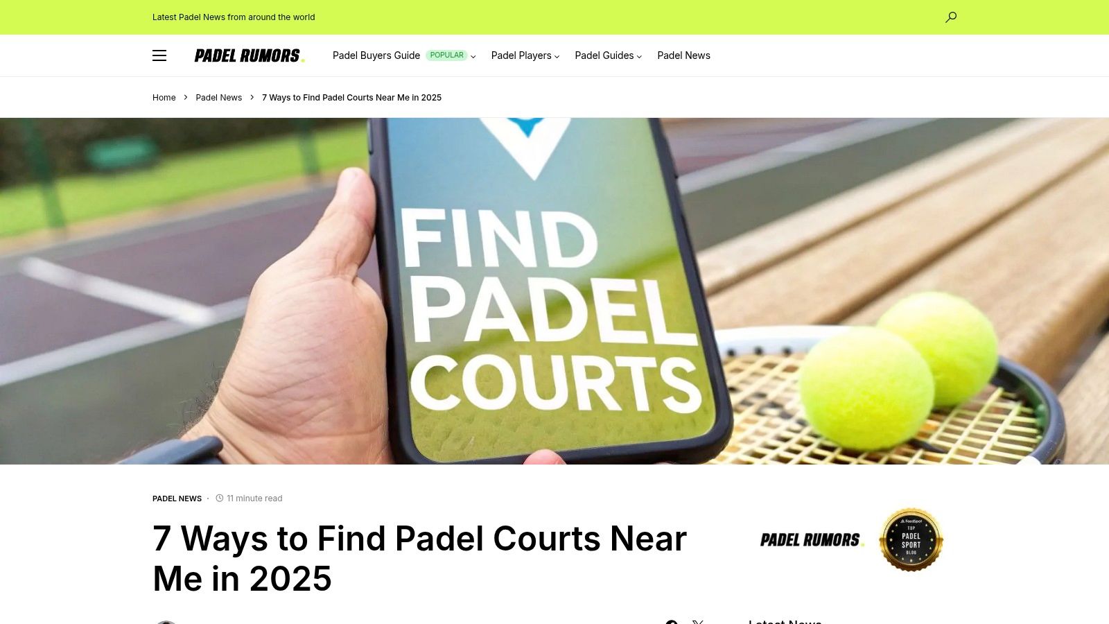 7 Ways to Find Padel Courts Near Me in 2025