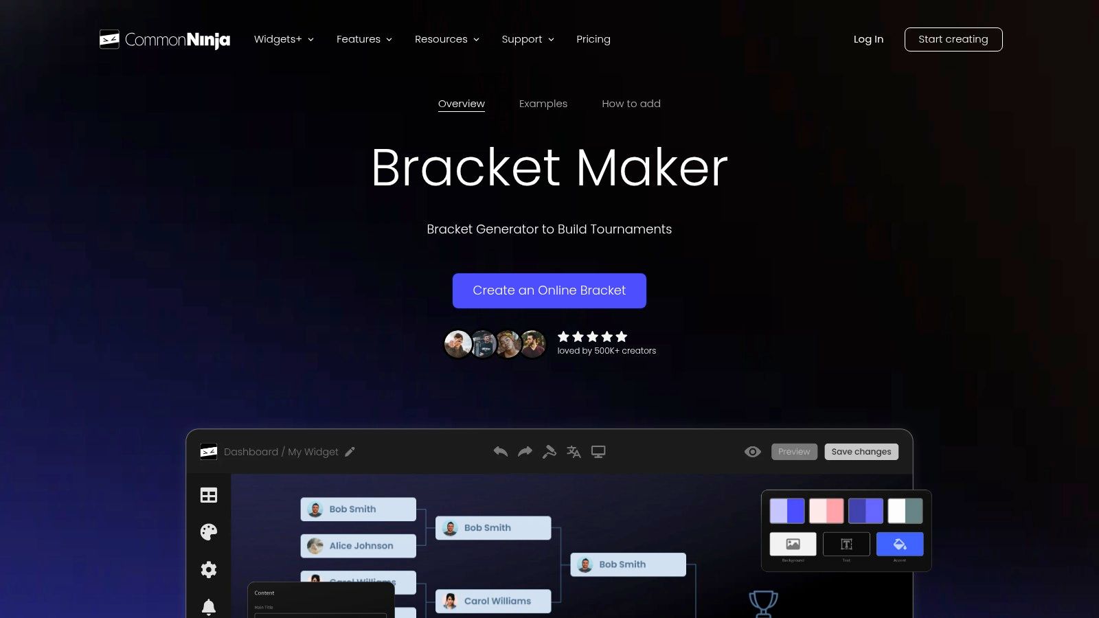 Common Ninja Bracket Maker