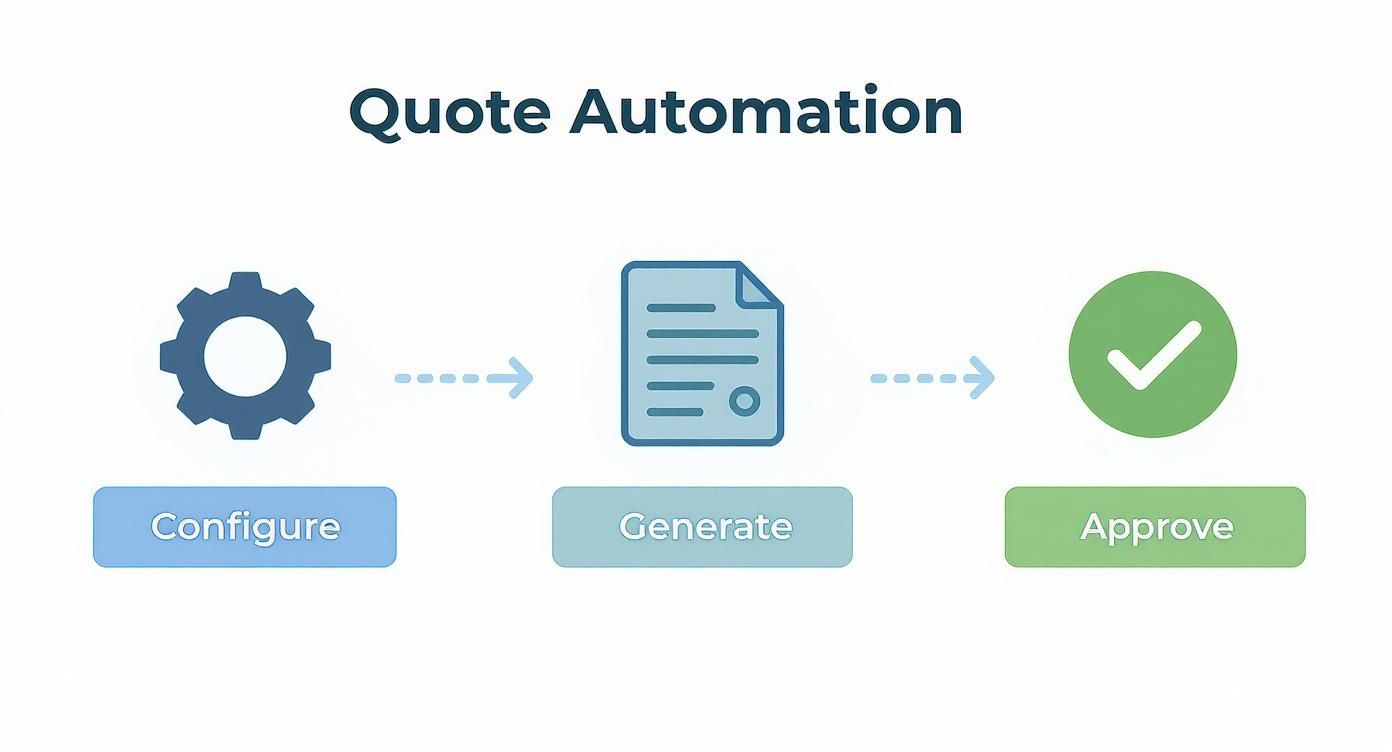 Infographic about configure price quote solution