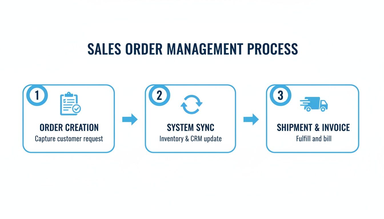 Infographic about sales order management