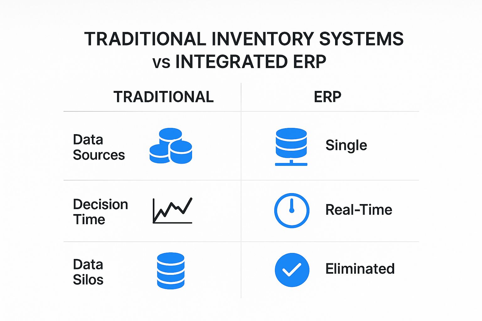 Infographic about erp for inventory management