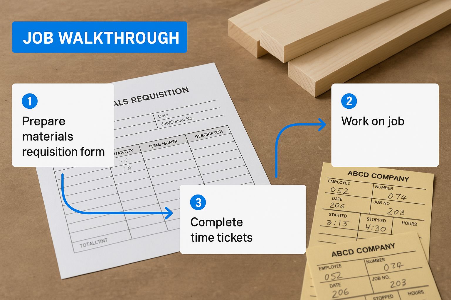 Infographic about job order costing example