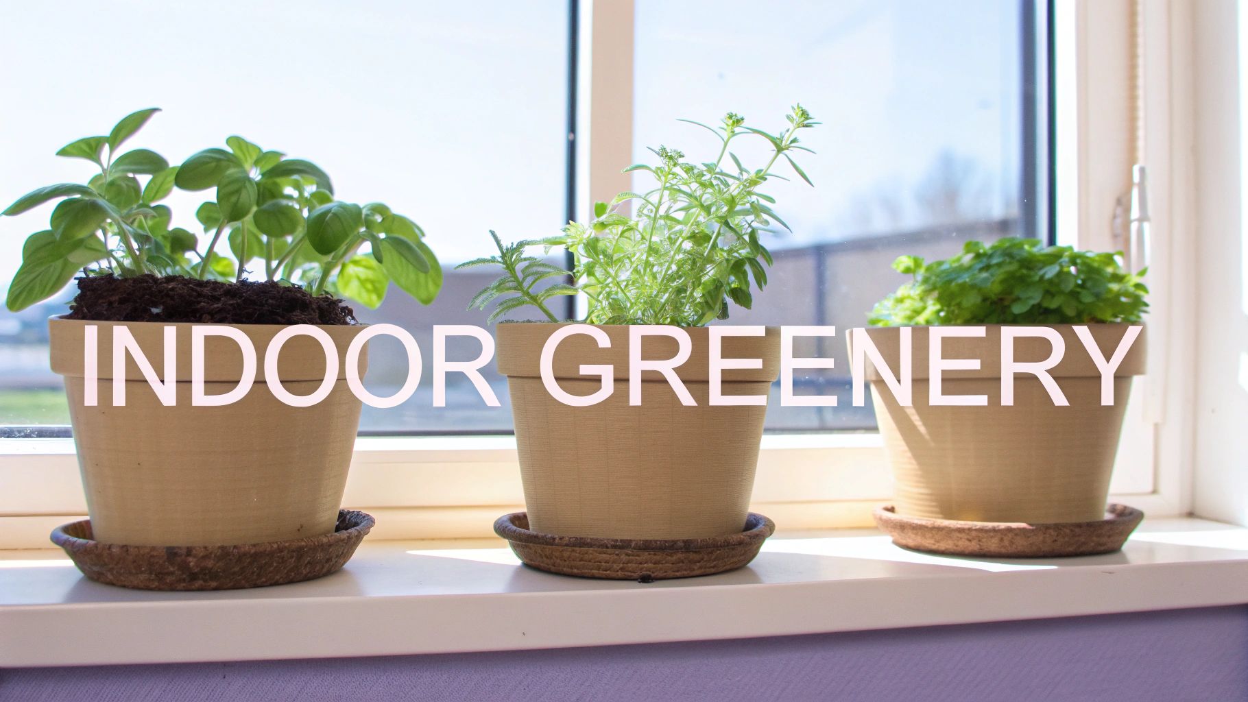 A person tending to a variety of lush indoor plants in a well-lit room, showcasing different pots and species.